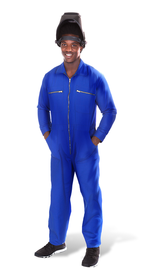 rox man in blue