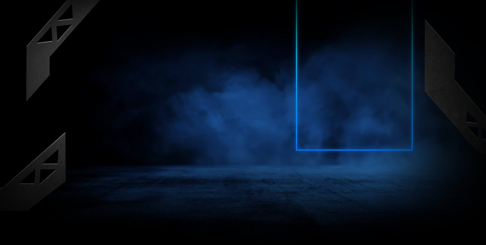 Blue Smoke Banner