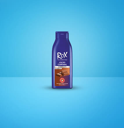 rox chocolate lotion blue bottle