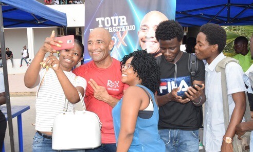 People Taking Selfie with Bruno